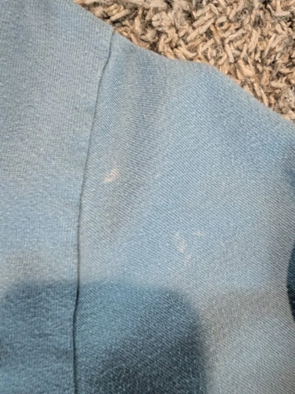 Marine Layer Men's Henley Style Terry Cloth Lined Hoodie - Medium - Blue